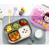 Little Me Infant Silicone Additional Stainless Steel Plate Set, Pink, Stainless Steel Plate+Additional Silicone 2p+Bag, Popular Korean Parenting Items