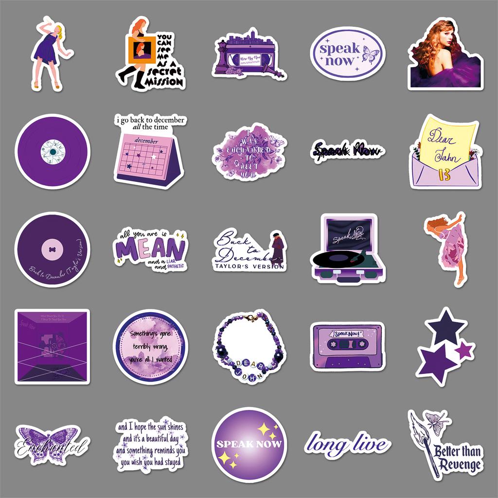 50 Taylor Albums Speak Now Personalized Creative DIY Suitcase Mobile Phone Case Computer Stickers