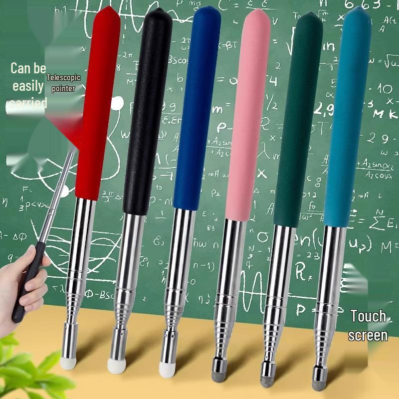 Teacher's Telescopic Touchscreen Pointer for Classroom Whiteboards and Multimedia