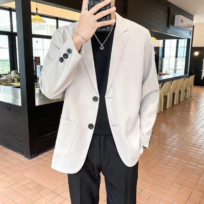 Men's Autumn Korean Style Versatile Casual Suit Jacket - Trendy Hong Kong-Inspired Design