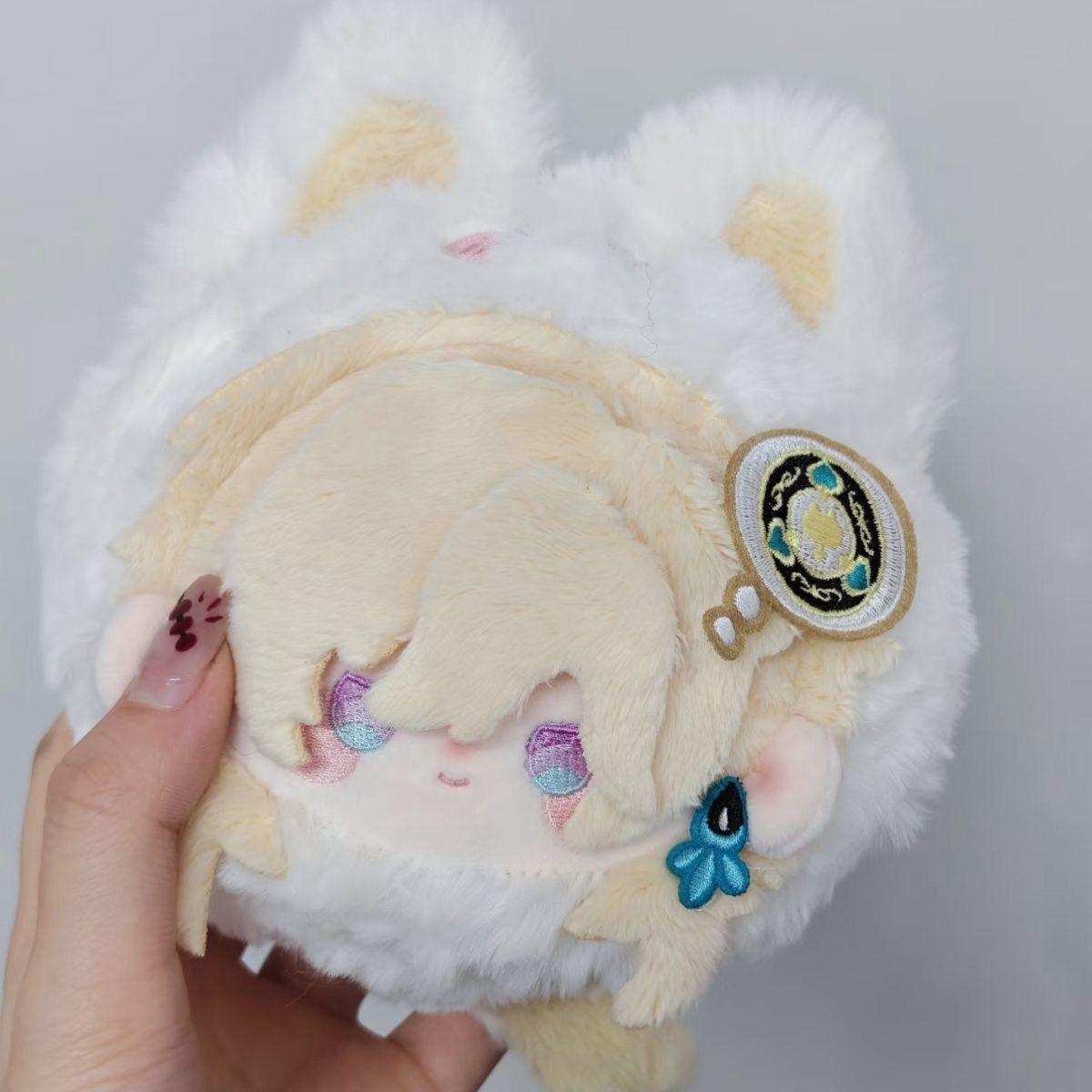 Stofftier 10cm Honkai Star Rail Aventurine Plüschtier Puppe Niedlicher Aventurine Cosplay Rucksack Anhänger Schlüsselanhänger Plüschpuppe Spielzeug Geschenke