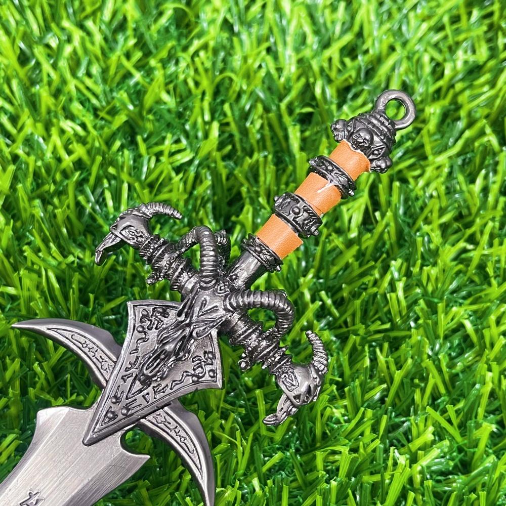 8.6inch Metal Frostmourne Sword Katana Real Size Japanes Katana Samurai Sabre World of Warcraft Cosplay Ninja Knife Blade Toy