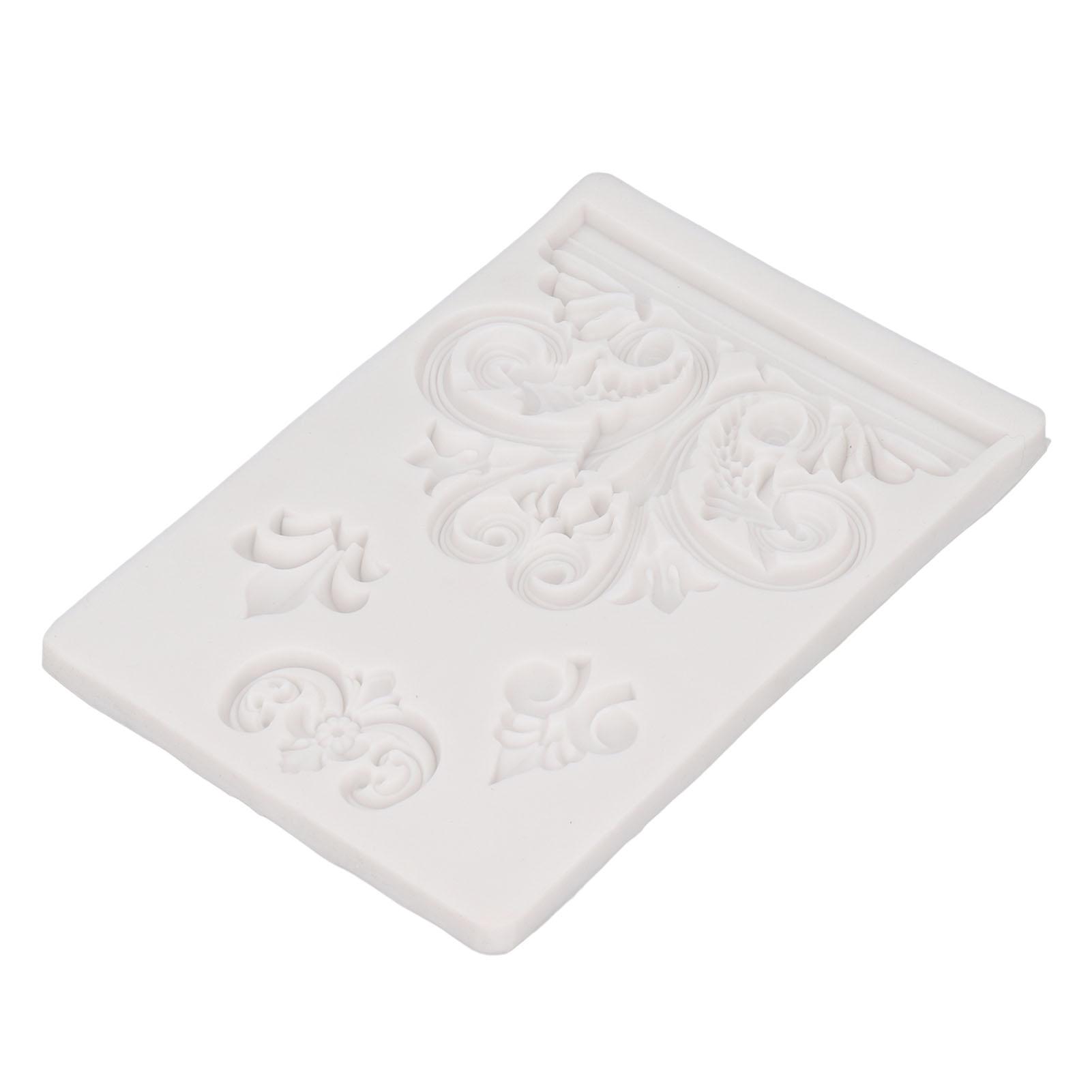 

Рельефная силиконовая форма, винтажная изысканная многоразовая силиконовая форма для украшения торта из помадки