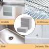 Bloc nettoyage pierre ponce - AUTREMENT - 4 pièces - Blanc/Gris - Pour grilles de barbecue - Multi-usages