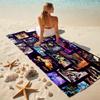 Japanese artist Koyoharu Gotouge's Demon Slayer beach towel, outdoor camping vacation swimming beach towel, outdoor absorbent bath towel blanket K18