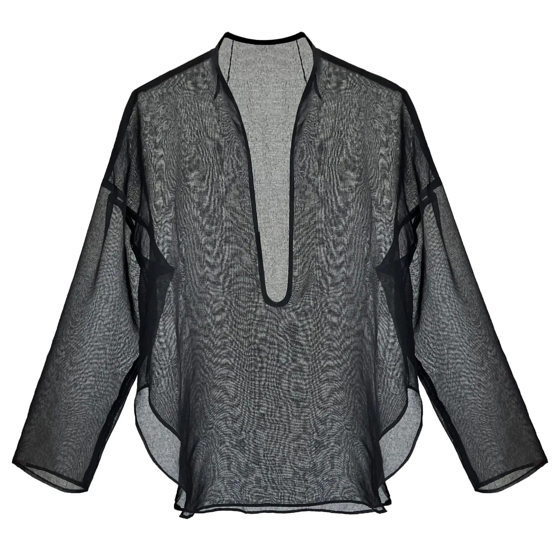 

XITAO Женская рубашка с большим V-образным вырезом WLD20175 One Size чёрный