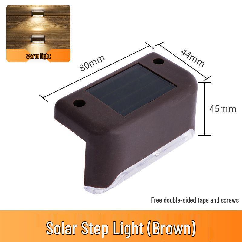 Waterproof Solar Outdoor Garden Fence, Courtyard, and Stair Step Lights