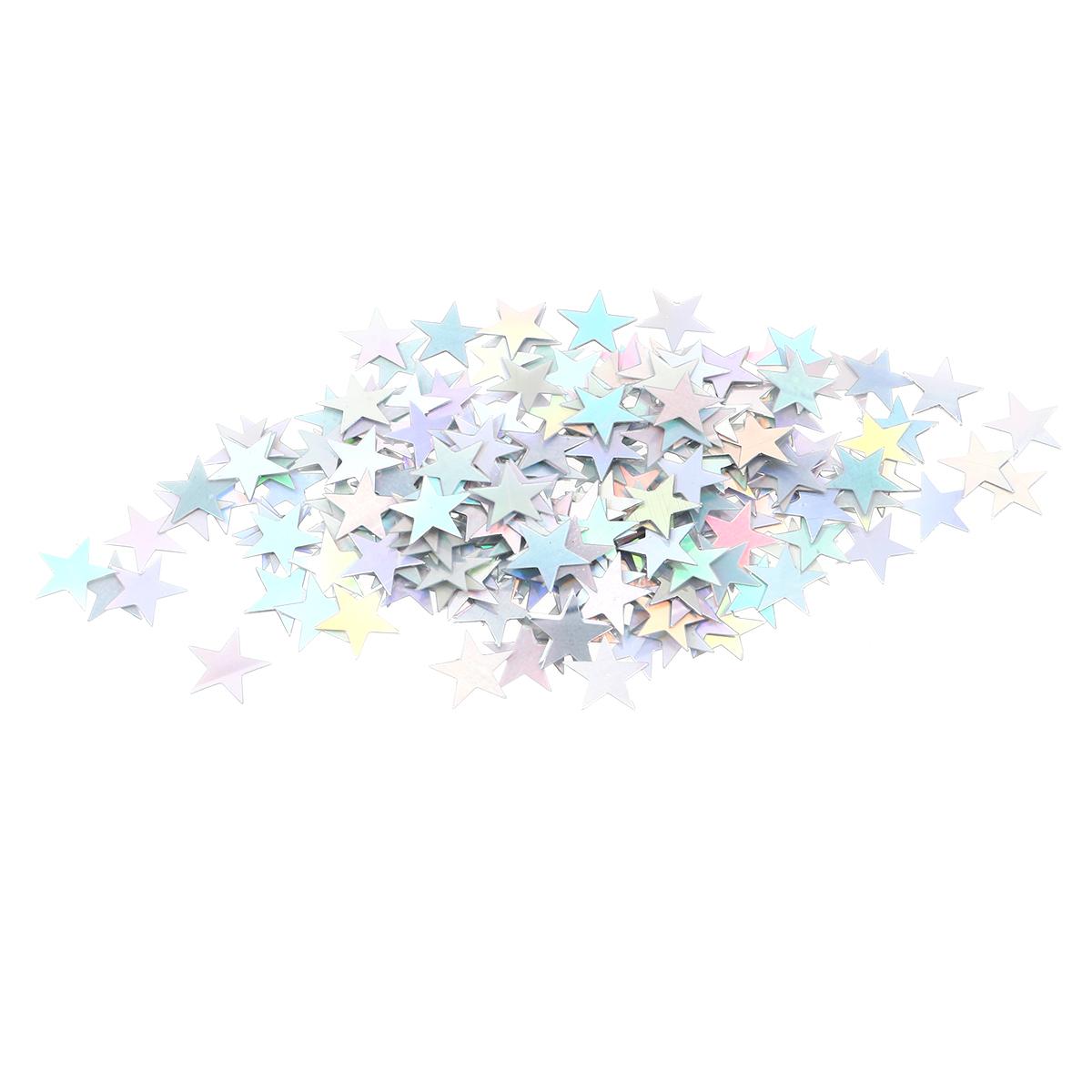 

2000Pcs 10Mm Table Confetti Pentagram Shape Foil Stars for Birthday Party Wedding Event Decoration Blue Silver Shimmer срібний
