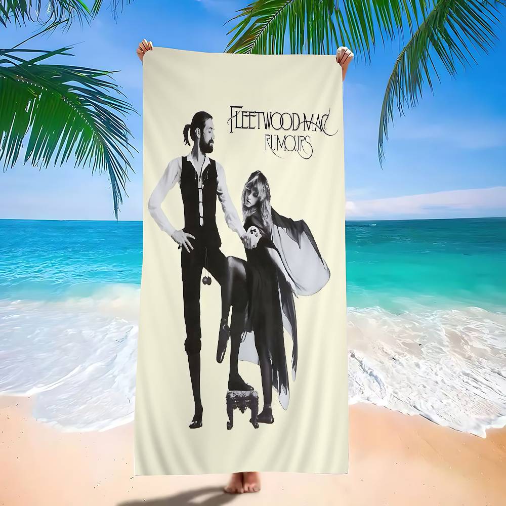 70s Rock Band F-Fleetwoods Mac Music Album Cover Microfiber Beach Towel Quick dry Yoga Swimming Resort Mountain Climbing Towel
