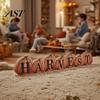 Lighted Fall Decorations for Home Thanksgiving LED Tabletop Decor, Maple Leaf Harvest Themed Wooden Desktop Centerpiece Centerpiece, Autumn