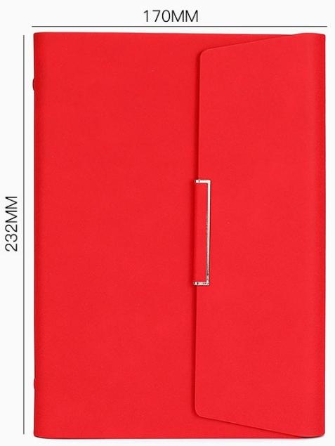 A5 PU Leather Business Notebook with Magnetic Clasp, Hardcover Journal for Office & Gift, Customizable Logo