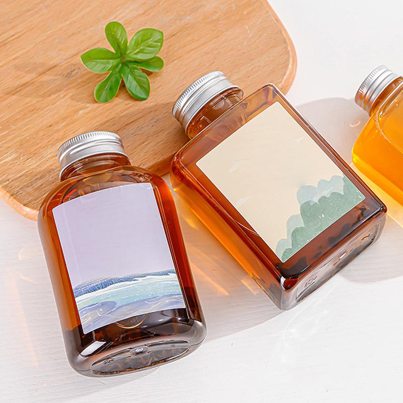 260/350/500 ml plokščias kvadratinis butelis gėrimams, aukštos kokybės sulčių puodelis, pieno arbatos, šaltų gėrimų butelis, nešiojamas gėrimo puodelis