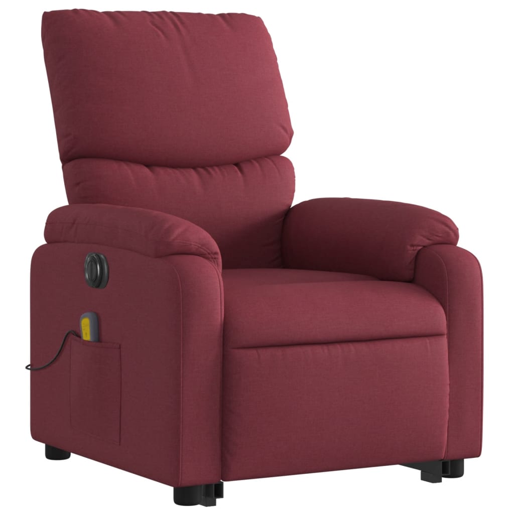 Vidaxl Lift-Up Massage Chair, Electric, Reclining, Red