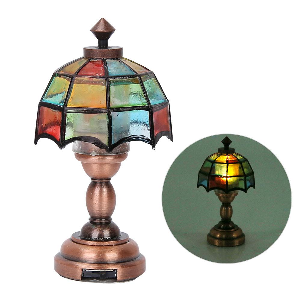 

Doll House Accessories Colorful Mini LED Lamp Simulation Ornament 1:12