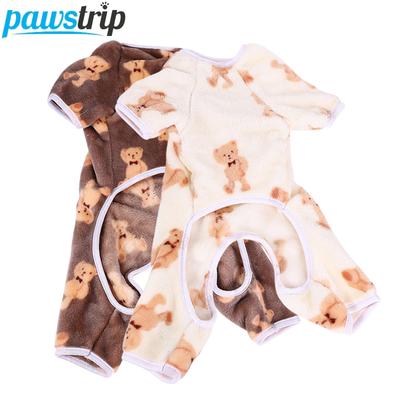 Mono para perros de peluche, ropa de invierno para perros pequeños y medianos, ropa cálida para cachorros, suéter para caniche Chihuahua, suministros para mascotas