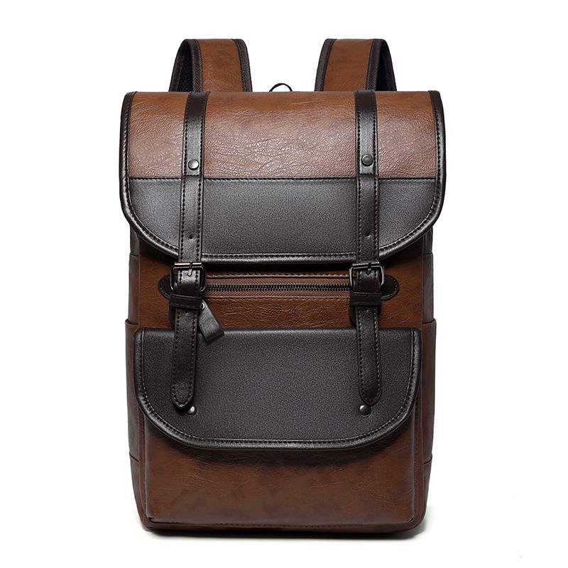 Retro Men's Backpack Large Capacity Waterproof Wear-resistant Multifunctional Computer Bag