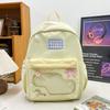 New Sweet Cool Ulzzang Ita Bag Harajuku Fashion Casual Milk Yellow Backpack School Bag Daily Casual Commuting Light Backpack