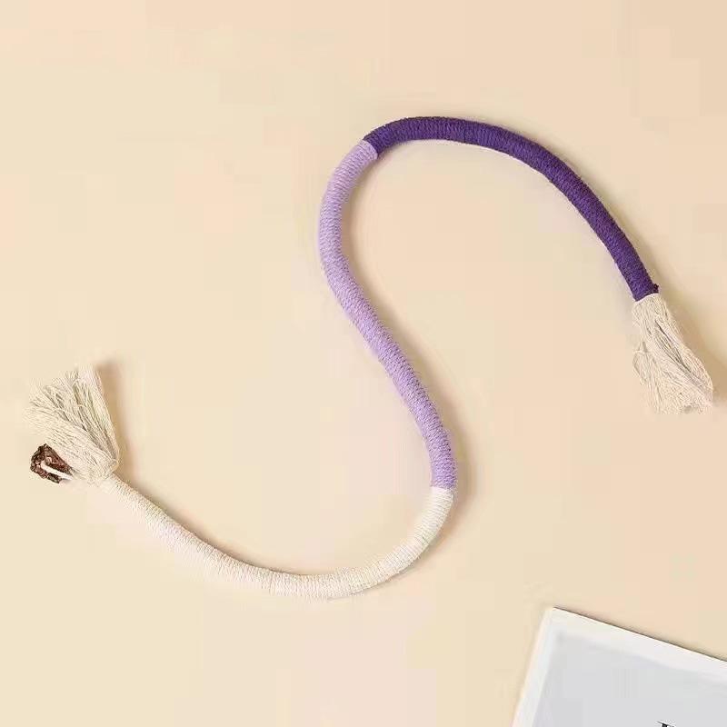 

Cat Chew Rope Cat Bite Rope Bug Gall Fruit Cat Toy Silent Self Hi Anti Bite Grinding Rod Kitten Toy New Teasing Rod фиолетовый