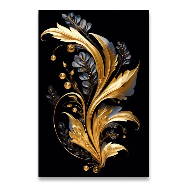1pcs Canvas Painting Dark Golden Flower Wheat Canvas Painting Decorative Paintings Wall Decor Art Mural Wall Decoration for Home No Frame