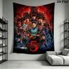 Stranger Things Wall Hanging Printed Fabric Blanket Decorative Tapestries for Bedroom Living Room Home Decor