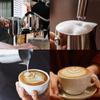 1 Set Stainless Steel Flower Tank Coffee Milk Jug Measuring Cup Fancy Coffee Utensil Flower Needle Coffee Decoration Template