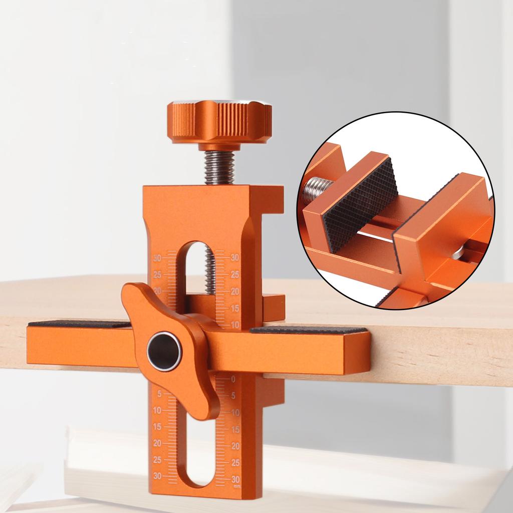 Woodworking Cabinet Door Installation Jig,Door Panel Installation Rebounding Device Drilling Tool 2 In 1 Quick Positioning Tool