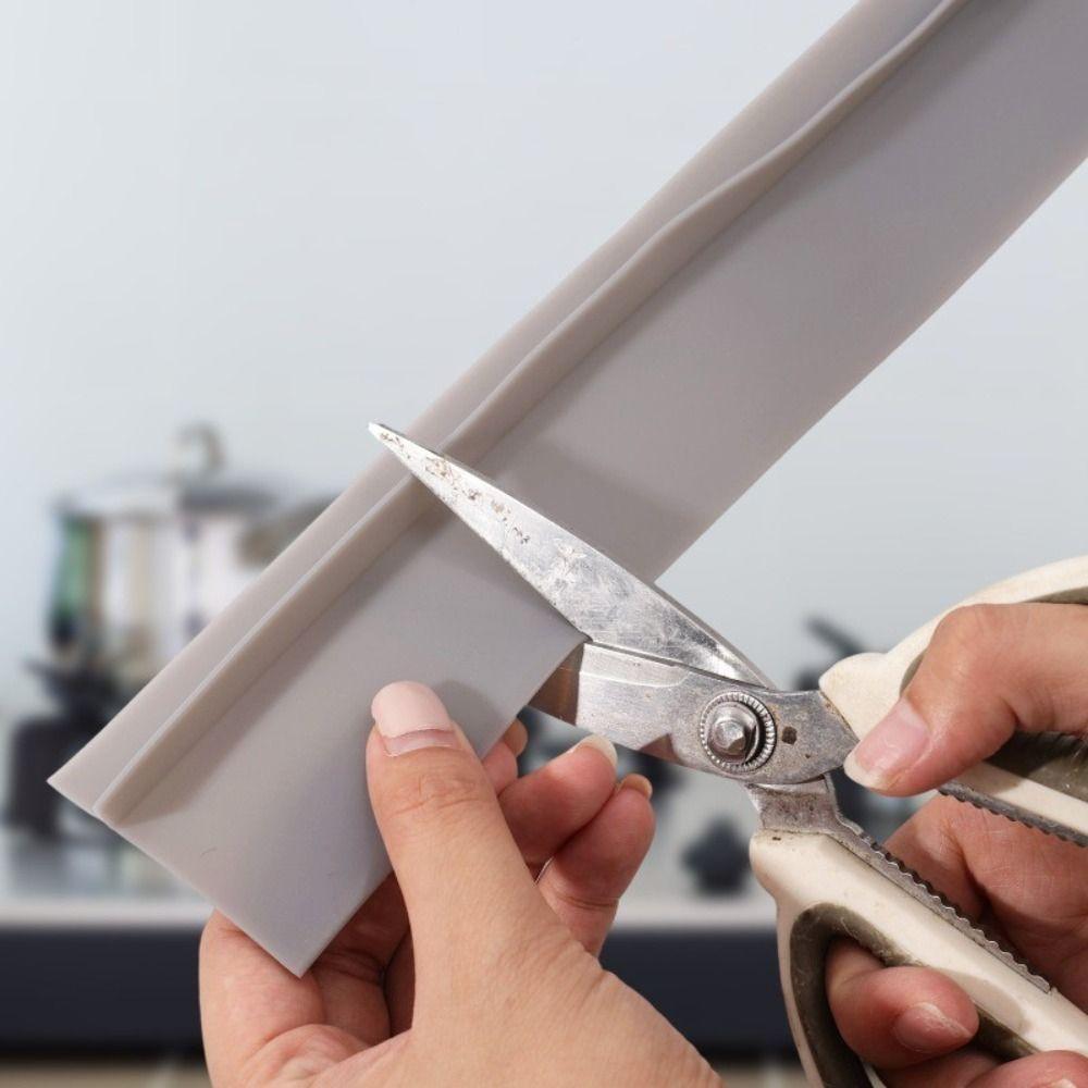 24 Inches Kitchen Stove Gap Strip Silicone Anti-Oil Oven Anti-spill Seal Scalable High Temperature Resistant Slit Filler Tools