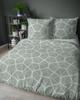 Satin Bedding 220X200 Detexpol Sage White Geometric Abstraction