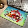 Game-Angry BirdsS Floor Mat Bedroom Carpet, Bathroom Foot Mat, Doormat, Non-Slip Absorbent Multi-Use