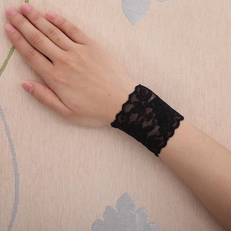 Summer Thin Lace Wrist Support - Women's Breathable Scar Cover Tattoo Sun Protection Gloves