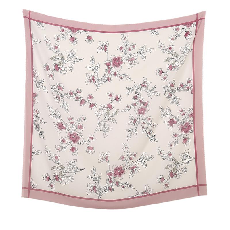 New Malaysia Printed Hijab Scarves Cotton Voile Square Scarf Hijab Tudung Bawal Muslim Women Headscarf Wraps Hijabs 110*110cm