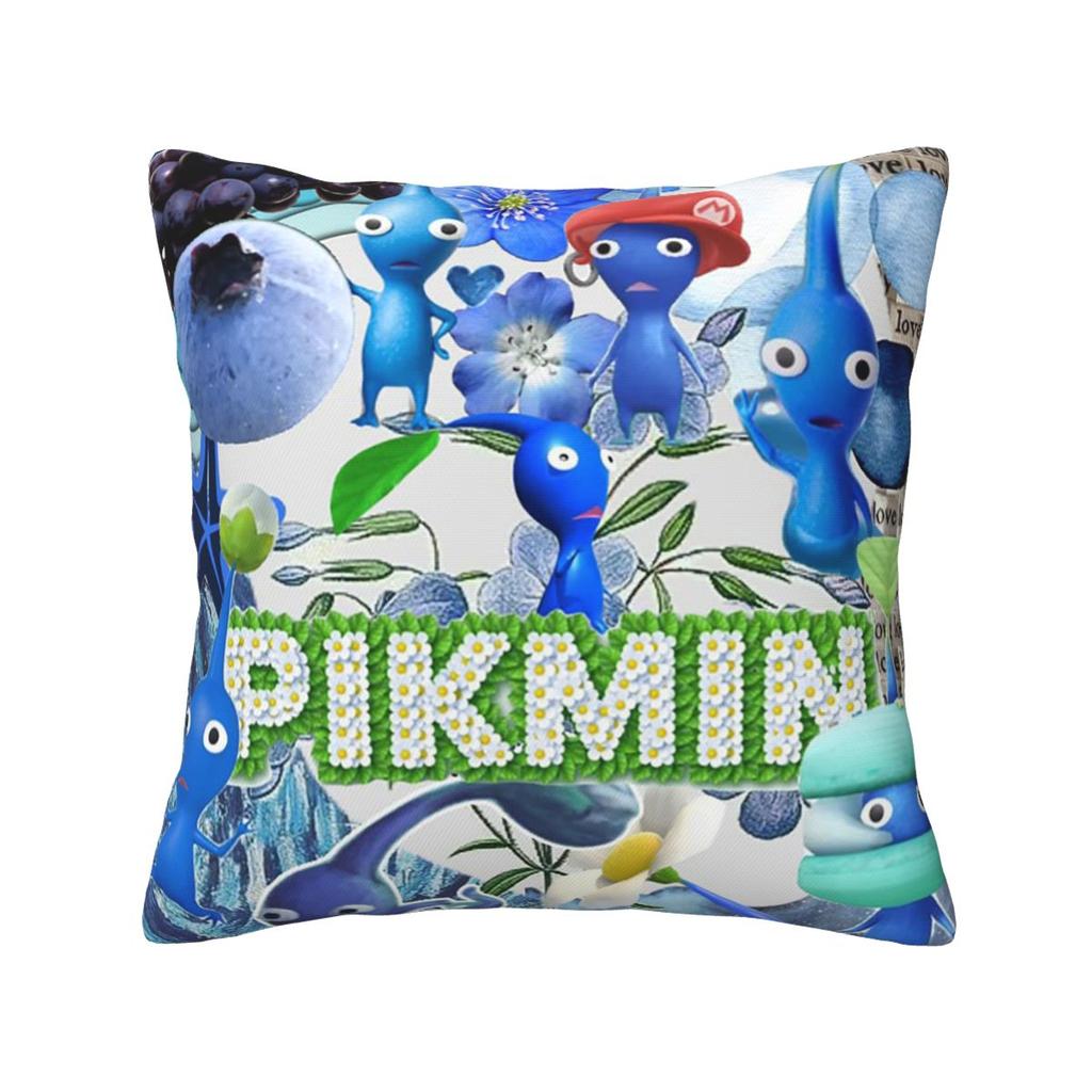Pikmin Characters Square Pillowcase Cushion Cover Pillow Case Throw Pillow Cover for Home Sofa Living Room