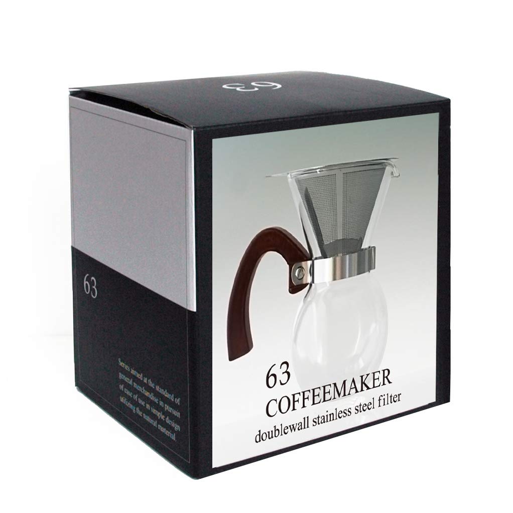 Nankai Tsusho Rokusan Coffee Maker, 2-cup, Size: Approx. H15 W14 D14 0701-010, 250ml