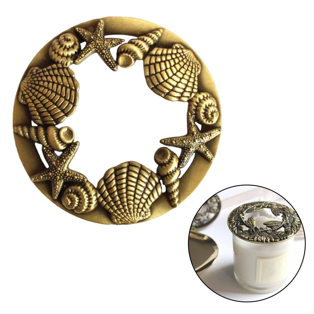 Antique Style Candle Jar Candle Topper Cover Lids Evenly for Home Hotel