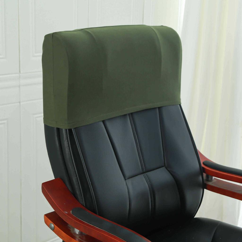 Elastic Boss Chair Headpillow Case Office Chair Cover Swivel Chair Headpillow Case Computer Chair Headpillow Seat Dustproof Head Cover