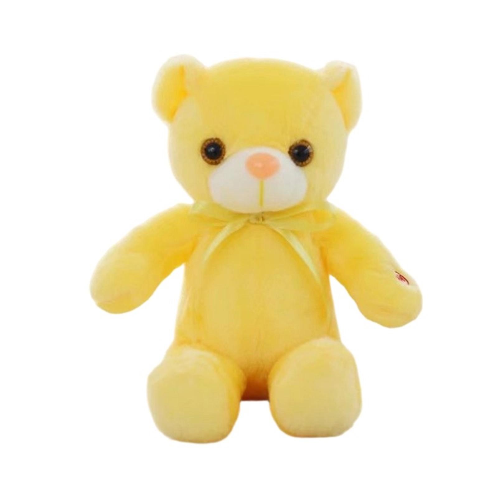 

Креативная мультяшная блестящая кукла-мишка с лентой, кукла для бросания, подарок на день рождения One Size жёлтый