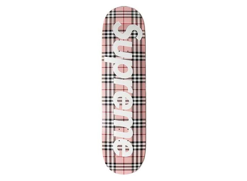 Supreme Burberry Скейтборд Розовый One-Size