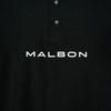 MALBON GOLF Performance Short Sleeve Polo Shirt Black (Man)