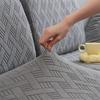 Thick Plush String Jacquard Stretch Covers Used For Sofa Seat Cushion Cushion Slipcover Used For L Shape Chaselong Cushion Soft Keep Warm