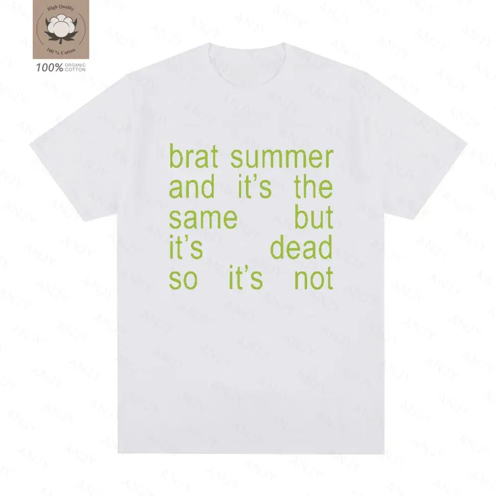 Charli Xcx Brat Summer And Its Same Album Tshirt Unisexs Fashion Harajuku Tshirt Casual Comfortable Extra Large Tshirt