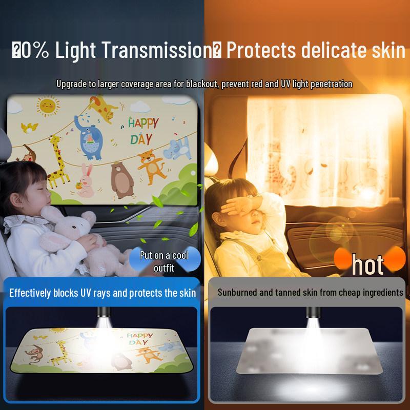 Children's Car Sunshade Curtains for Rear Windows