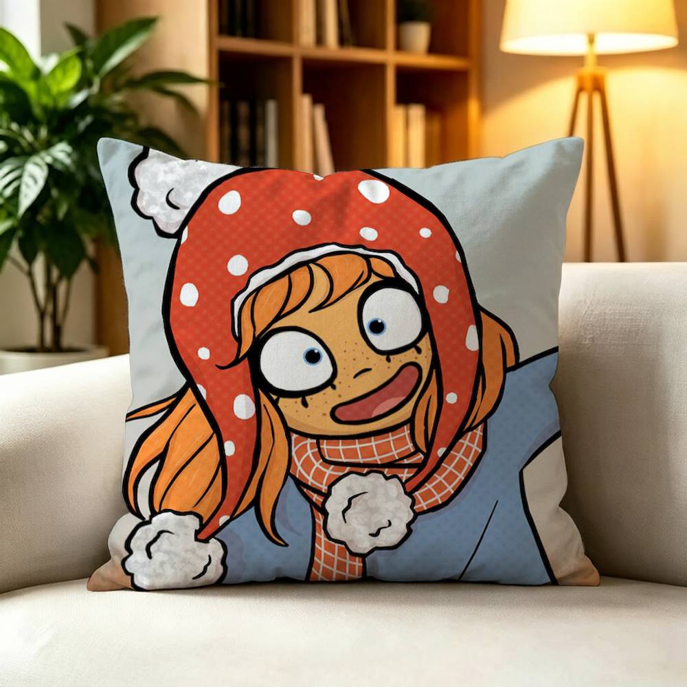 For Maya Mymy Coco O-Ongezellig Square Pillow Case Multi Sizes For Car Home Bedroom Decor Custom Valentine Gifts