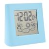 Solar Battery Dual Energy Alarm Clock Weather Forecast Temperature Humidity Alarm Clock Blue