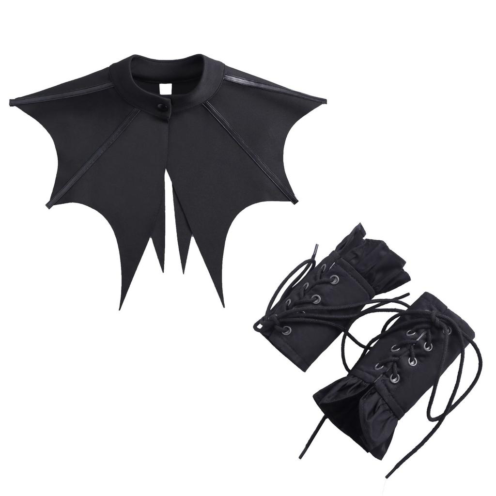 Halloween Party Fake Collar for Womens Fashion Shirt Shoulder Wraps Shawls Detachable Collar Clothing False Collar