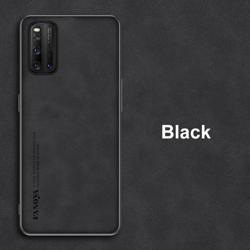 

Для Vivo iQOO 3 5G Чехол Роскошный Чехол для телефона из ПУ кожи Для Vivo iQOO 3 iQOO3 Задняя крышка Матовый силиконовый Противоударный Полная защита For iQOO 3 5G чёрный