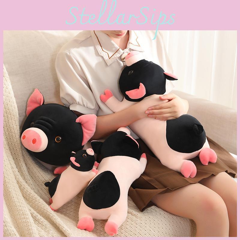 Adorable Cute Miniature Pig Plush Doll Cozy Soft Stuffed Animal For Girls Dorm Room