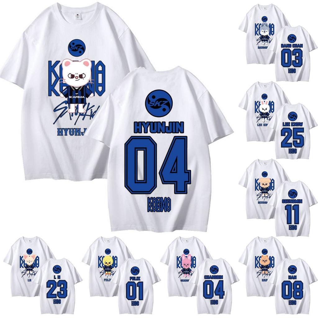 Damen- und Herren-Unisex-Mode Bedrucktes Rundhals Kurzarm T-Shirt Pullover Oberteil