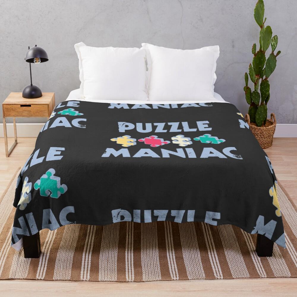 Puzzle Maniac Throw Blanket