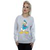 Disney Womens/Ladies Angry Donald Duck Heather Sweatshirt