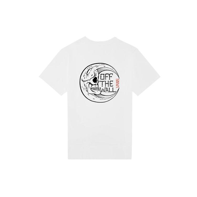 (WMNS) Vans Back Skeleton Printing Short Sleeve White Women s VN0A4BRKWHT L